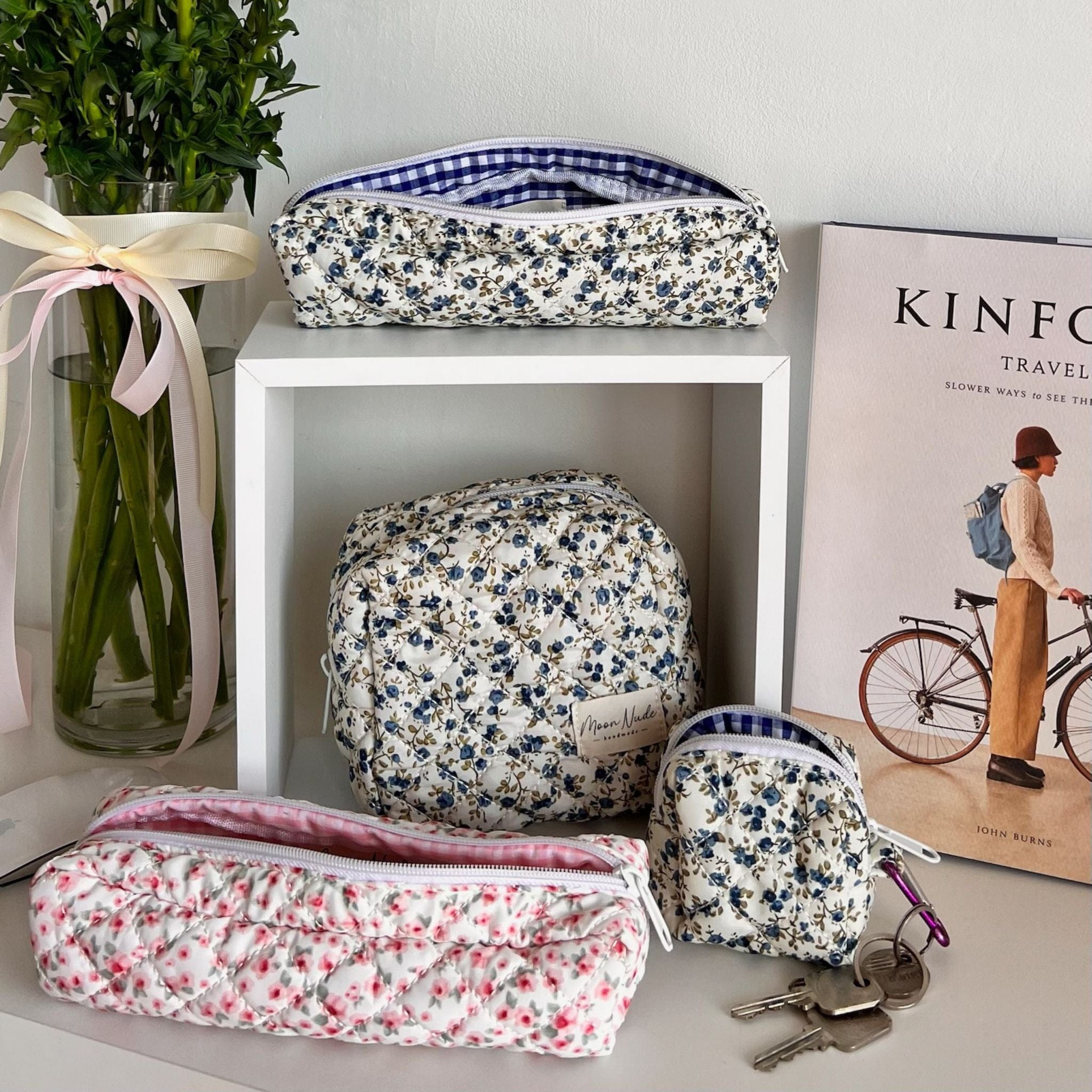 Moon Nude Peony Pencil Case