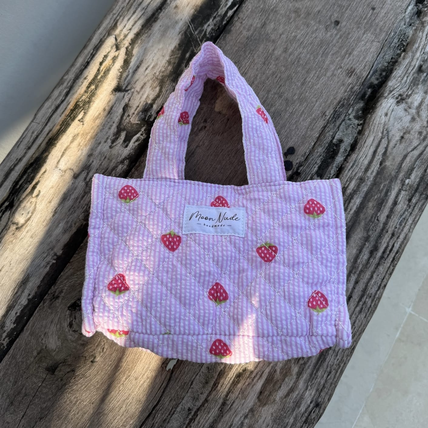 Moon Nude Strawberry Mini Shopper