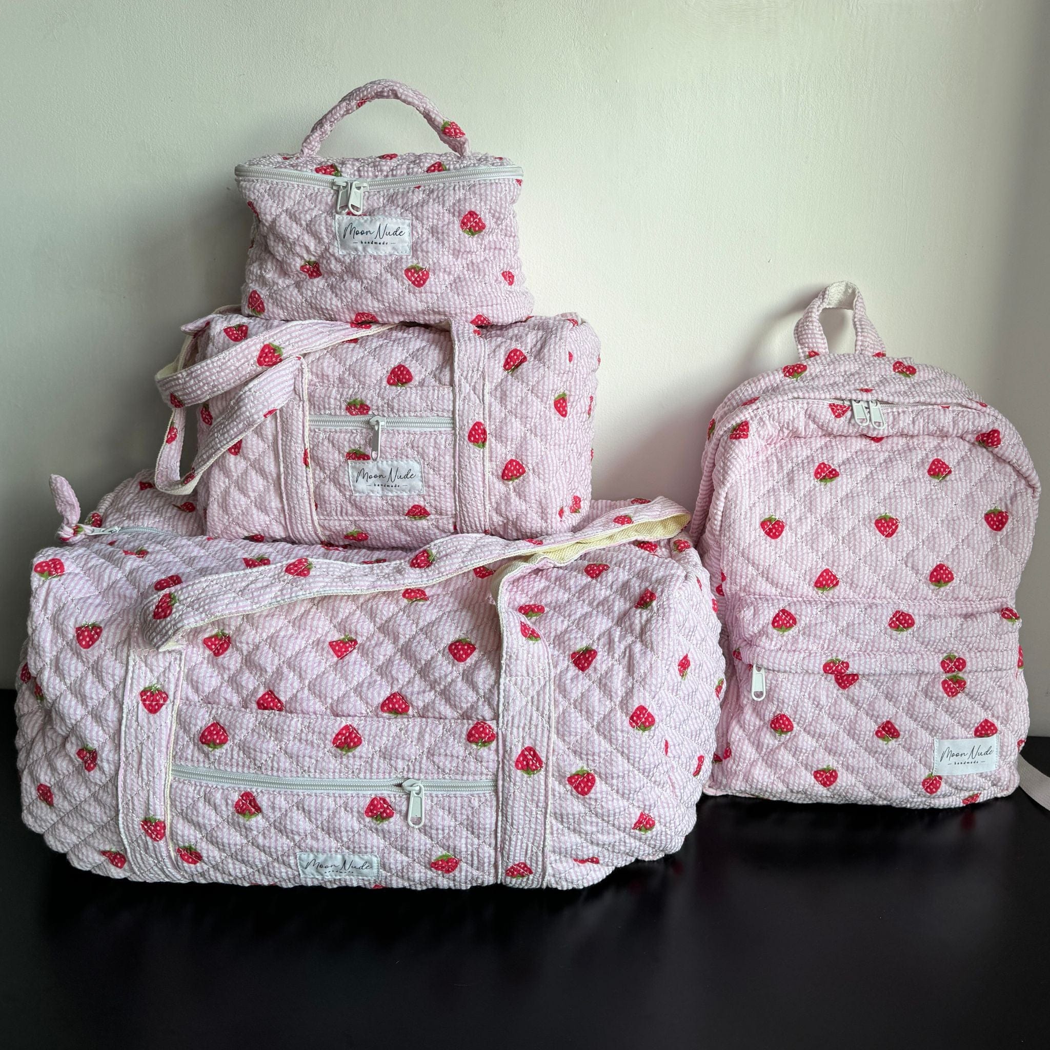 Moon Nude Strawberry Vanity Bag